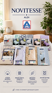Постільна білизна 135x200 Novitesse (упаковка) ALDI 1025-069355 1025-069355 фото