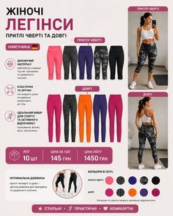 Жіночі спортивні легінси та капрі, 10 шт Crivit 526-070108 526-070108 фото