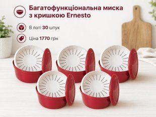 Багатофункціональна миска з кришкою, 30 шт Ernesto 526-069470 526-069470 фото
