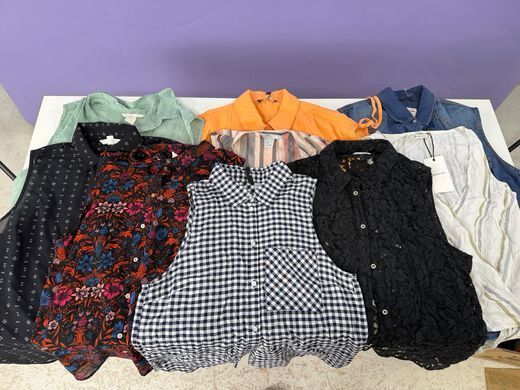 Трендові жіночі блузи без рукавів Mix brand GD26-070106 GD26-070106 фото
