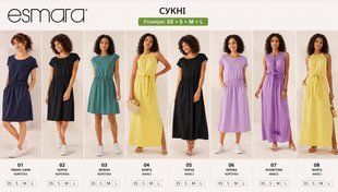 Сукні жіночі мікс (100 шт) короткий рукав Esmara 526-069521 526-069521 фото