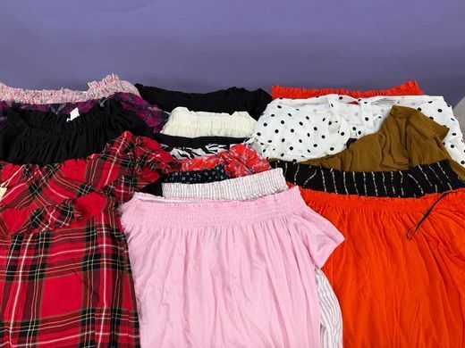 Літні жіночі блузи зі спущеними плечима Mix brand GD26-069789 GD26-069789 фото