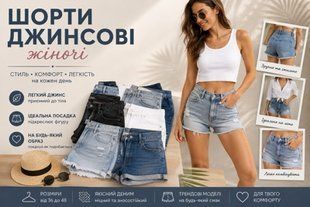 Джинсові шорти жіночі Esmara 726-070856 726-070856 фото