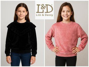 Дитячі велюрові кофти для дівчаток Lily & Dan ALDI 1025-065225 1025-065225 фото