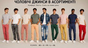Чоловічі джинси Mix brand DF26-069904 DF26-069904 фото