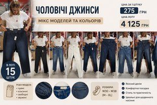 Чоловічі джинси, 15 шт Livergy 526-071512 526-071512 фото