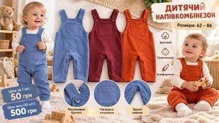 Дитячий напівкомбінезон Lupilu 126-072463 126-072463 фото