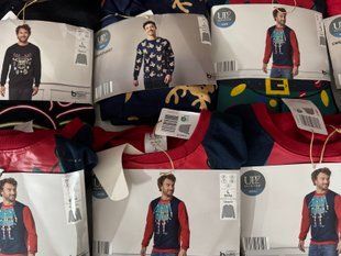 Чоловічий лонгслів в різдвяному стилі ALDI 1025-066061 1025-066061 фото