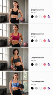 Жіночий спортивний бюстгальтер-топ Crivit 326-069347 326-069347 фото