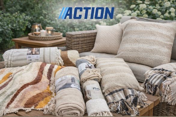 Декоративні пледи, наволочки та подушки Action 326-068299 326-068299 фото Декоративні пледи, наволочки та подушки Action 326-068299 326-068299 фото